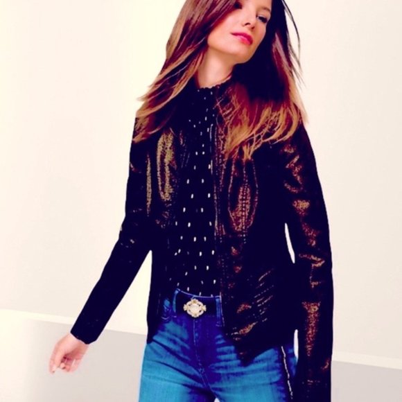 White House Black Market Jackets & Blazers - NWOT White House Black Market Coated Metallic Band Jacket